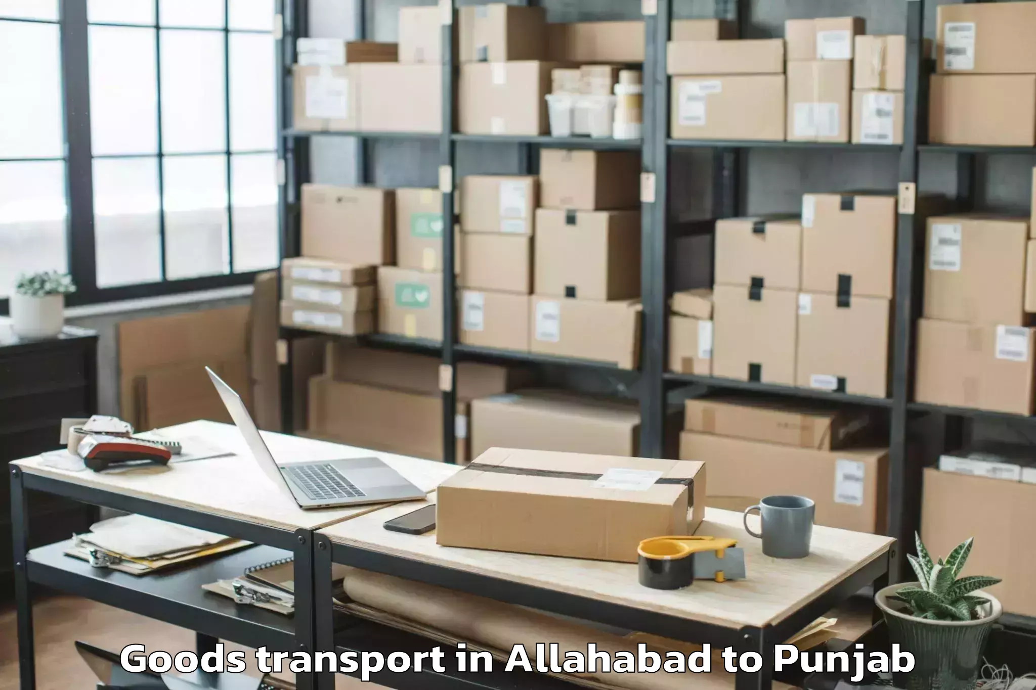 Top Allahabad to Patera Goods Transport Available